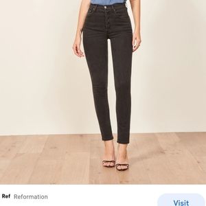 Serena High Skinny black jeans from Reformation